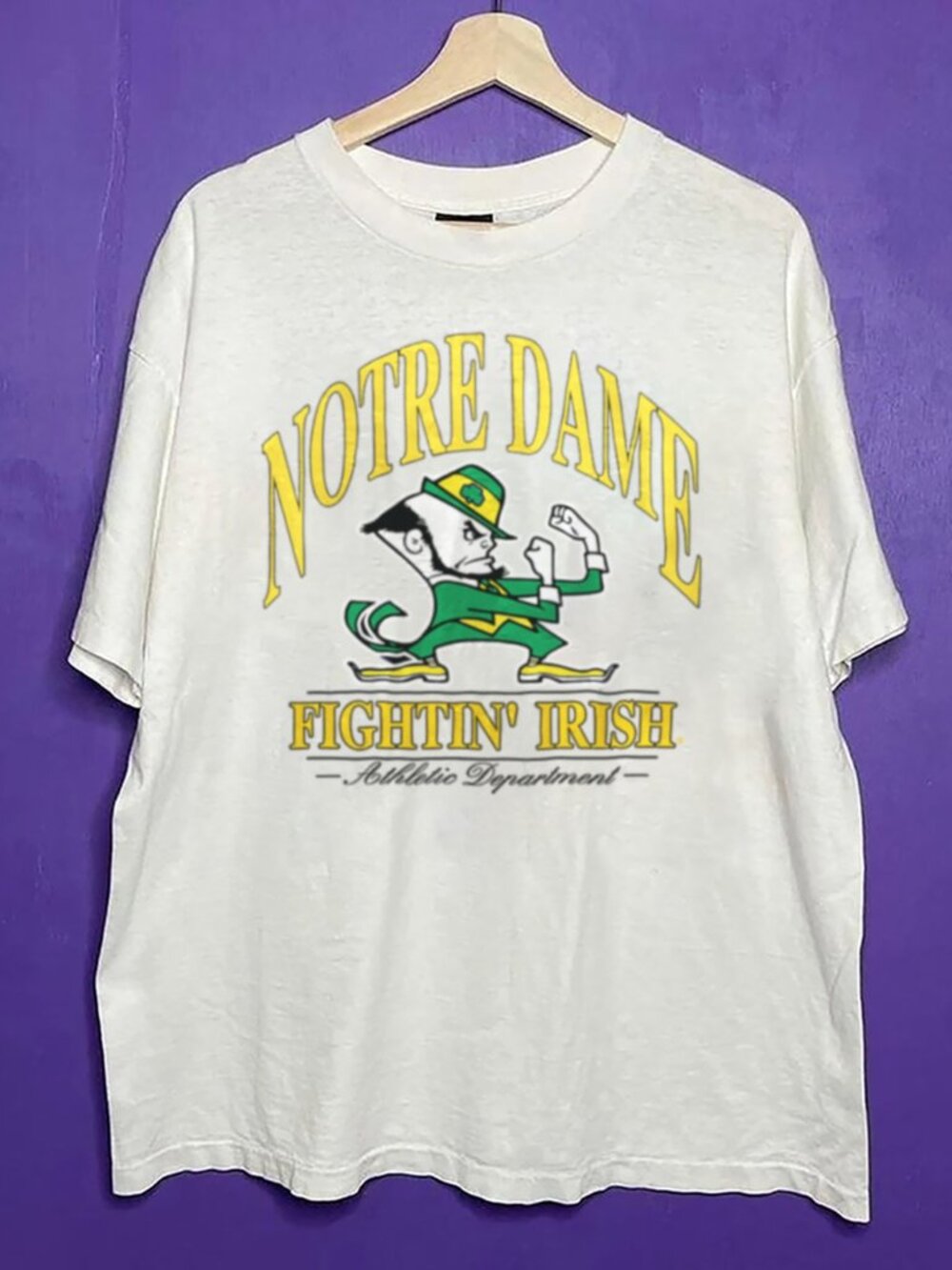 Vintage University of Notre Dame Fighting Irish Shirt, Notre Dame Unisex Shirt